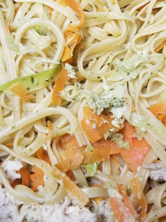 A picture of Pasta Primavera with Chicken.