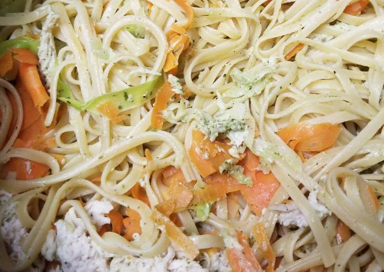 Simple Way to Make Speedy Pasta Primavera with Chicken