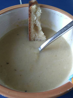 A picture of Slow cooker courgette/marrow soup.