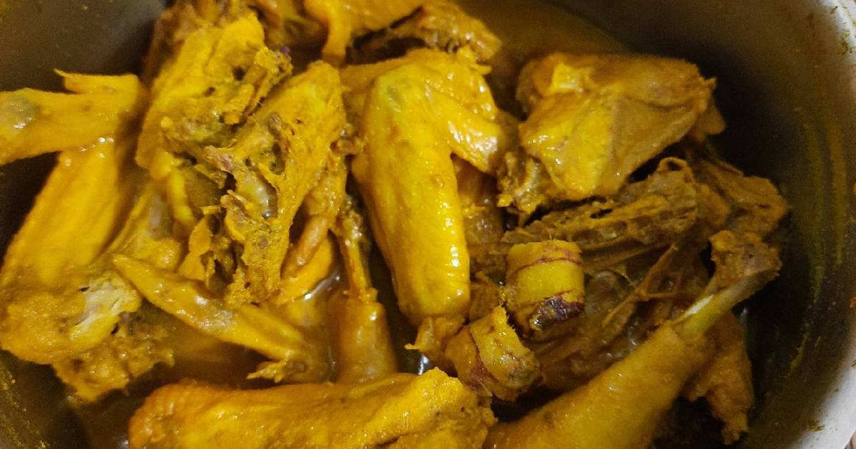 Resep Ayam Kampung Ungkep Bumbu Kuning Oleh Dewinurapriyani Cookpad