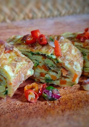 Foto resep Telur Dadar Gulung (Tamagoyaki) Wajan Bundar