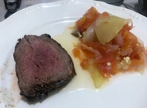 Una foto de Filete de res a la plancha
