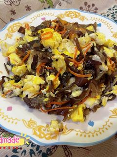黑木耳炒蛋 的食譜成品照片