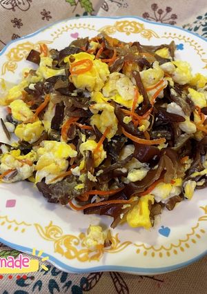 黑木耳炒蛋 的食譜成品照片