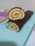 Brazo de gitano de chocolate y café