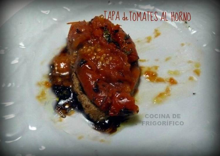 Tapa de tomate al horno