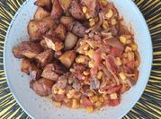 Una foto de gansos en salsa