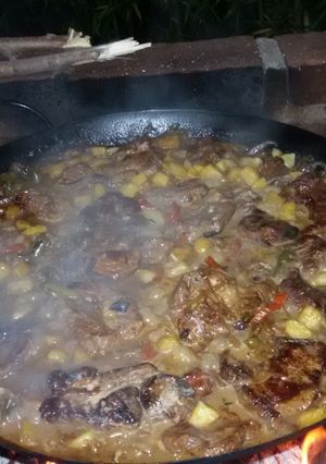 Una foto de Bondiola a la Cerveza Negra