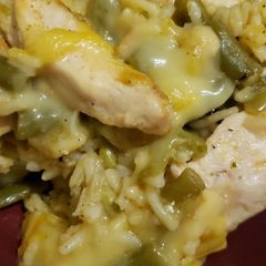 A picture of One pan chicken dish.