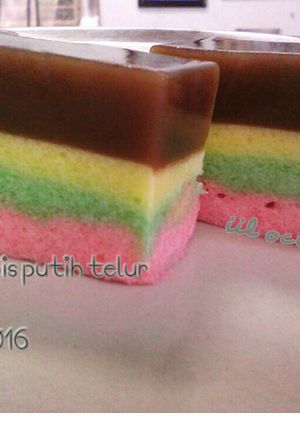 Foto resep Puding Lapis 🍮 Putih Telur 🐣 ala IO 😀