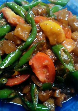 Foto resep Oseng kikil cabe hijau