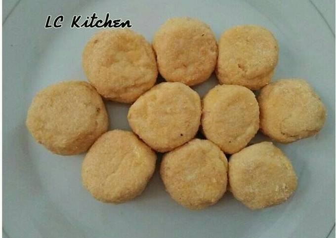 Cara Gampang Menyiapkan Tahu pong bulat bumbu jagung bakar Anti Gagal