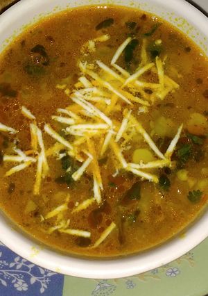 A picture of Mutter jhol.