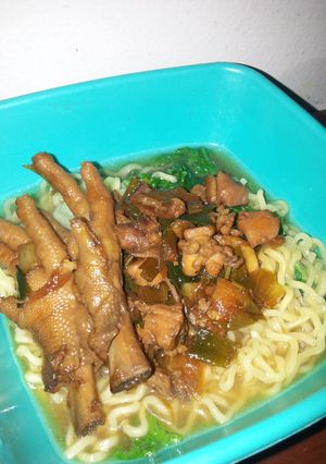 Foto resep Mie Ayam Ceker non MSG