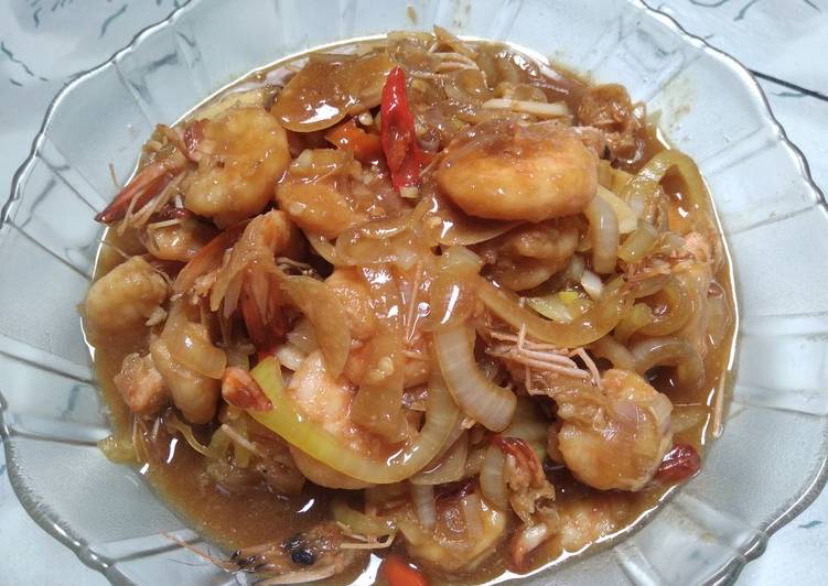 Resep Udang saus tiram yang Lezat Sekali