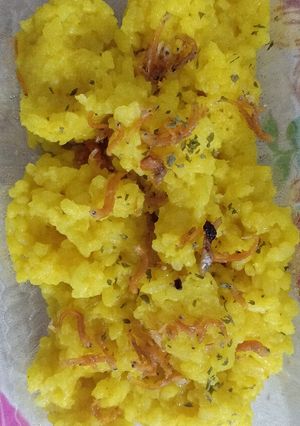 Foto resep MPASI 10 Bulan Nasi kuning teri