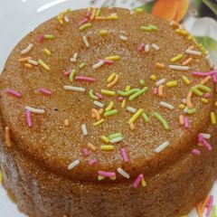 A picture of Butterscotch toffee sheera.