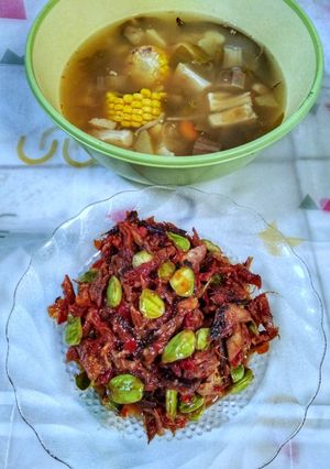 Foto resep Sambal tongkol suwir pete