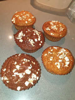 Una foto de Muffins saludables de plátano