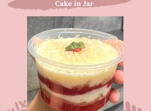 Foto resep Strawberry Cheese Cake in Jar Snack MPASI 1+