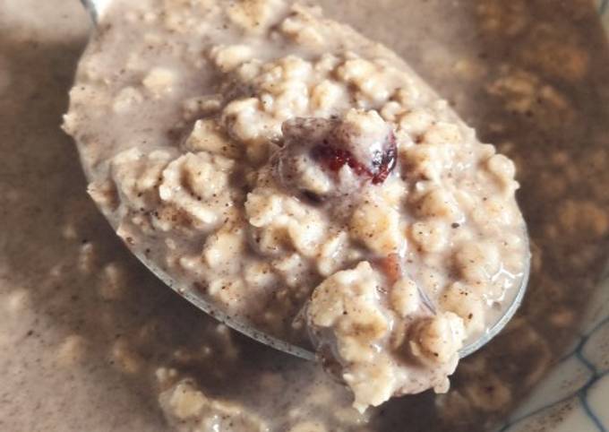 Porridge au cacao cru