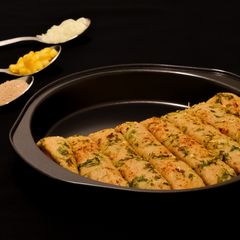 A picture of Domino's Style Stuffed Italian Garlic Bread.