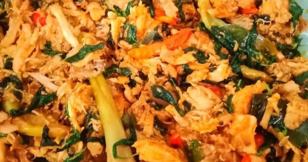 Ayam Suwir Kemangi (isian nasi bakar)