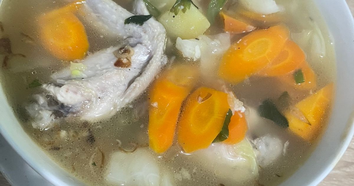 Sayur sop ayam jahe