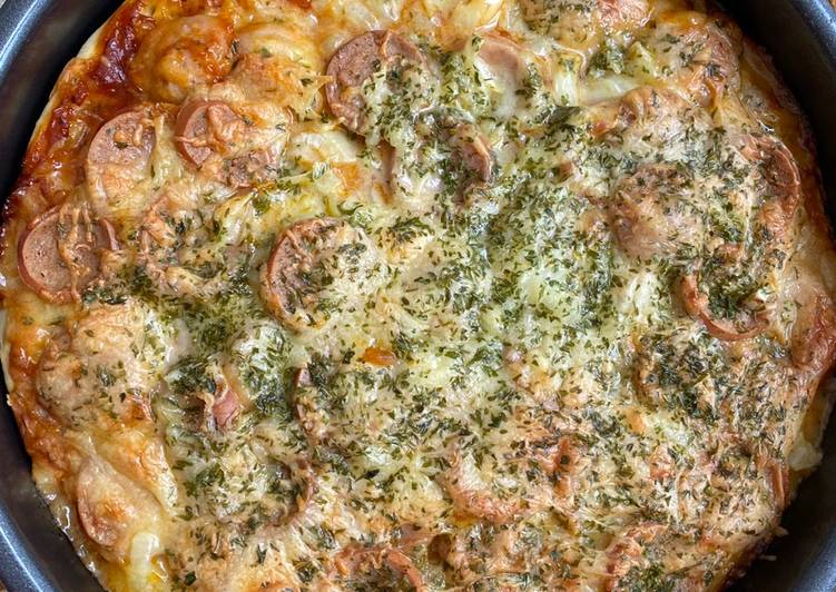 Resep Pizza chese sosis yang Menggugah Selera