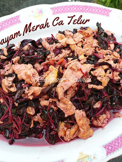 Foto resep Bayam Merah Ca Telur