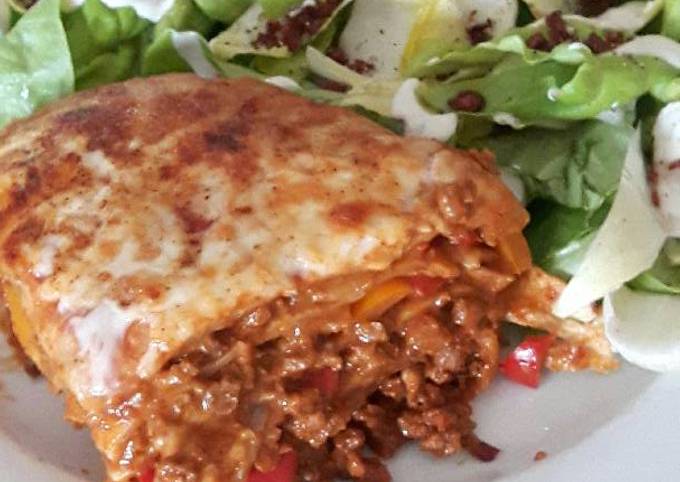 Recipe of Original Vegetarian mexican lasagna for Lunch Recipe