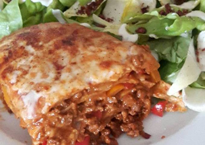 Recipe of Perfect Vegetarian mexican lasagna