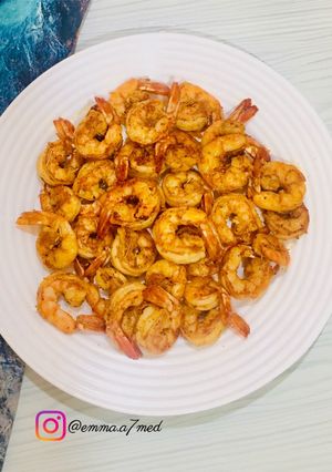 صورة لوصفة Grilled shrimp جمبري مشوي بالجريل
