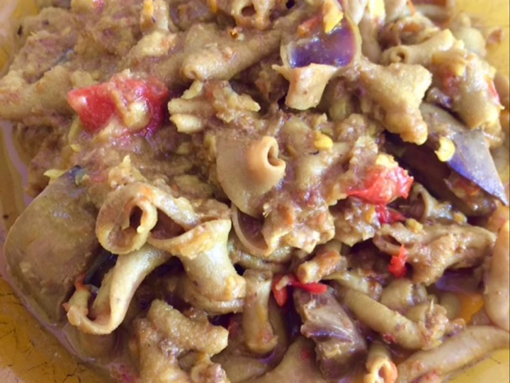 Langkah Gampang Menyiapkan Resep [no msg] Usus ati ampela bumbu kuning pedas yang Bisa Manjain Lidah Anti Ribet, Menggugah Selera