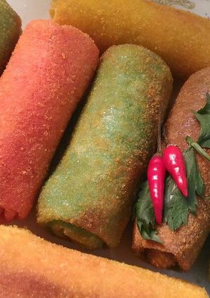 Foto resep Rainbow risoles with curry #pr_risolesdkk