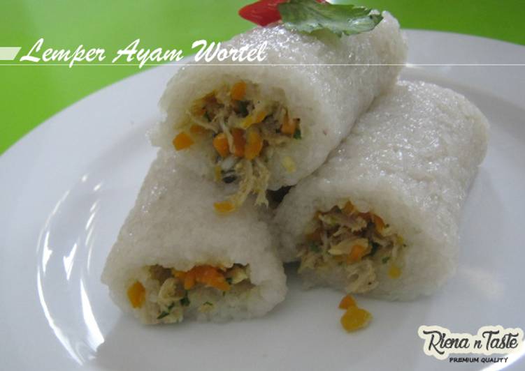 Lemper ayam wortel