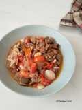 Tumis daging asam manis pedas