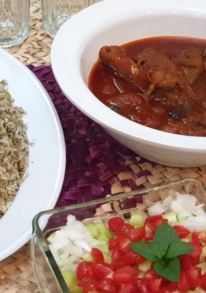 عکسی از دستور باقالی پلو با ماهیچه