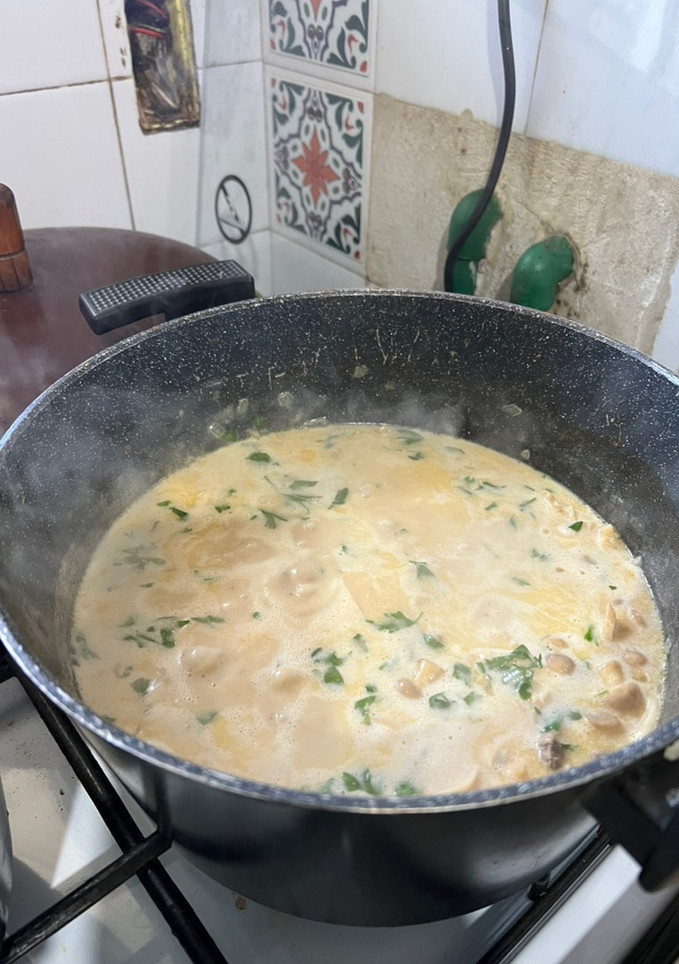 Una foto de Boeuf Stroganov (Strogonoff)