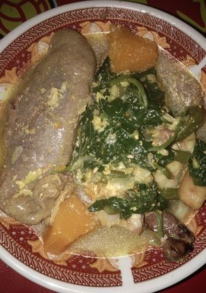 Foto resep Sayur daun pare kepala & telor baung