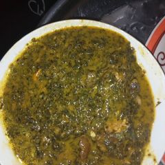 A picture of My bitter leaf soup.