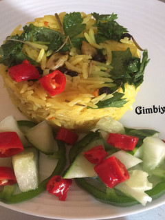 A picture of Basmati rice#Abuja.