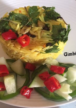 A picture of Basmati rice#Abuja.