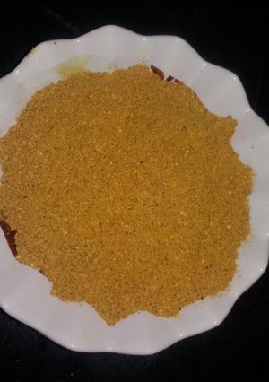 A picture of Homemade Sambar masala.
