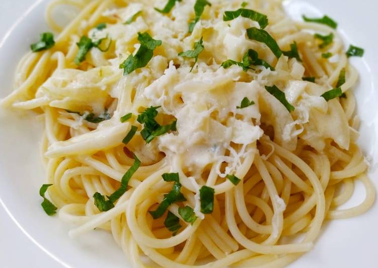 makanan Spagetti Carbonara yang Lezat