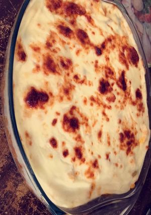 صورة لوصفة مكرونة بصوص البيتزا على طريقتي 👌🏻