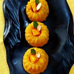 A picture of Mango kesari Halwa.