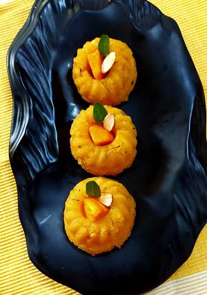 A picture of Mango kesari Halwa.