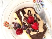 Una foto de mousse de avellanas