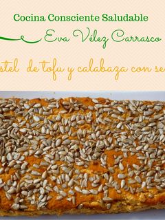 Una foto de Pastel de calabaza con semillas